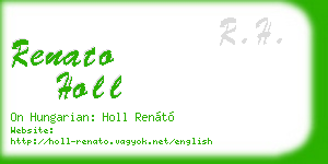 renato holl business card