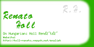 renato holl business card